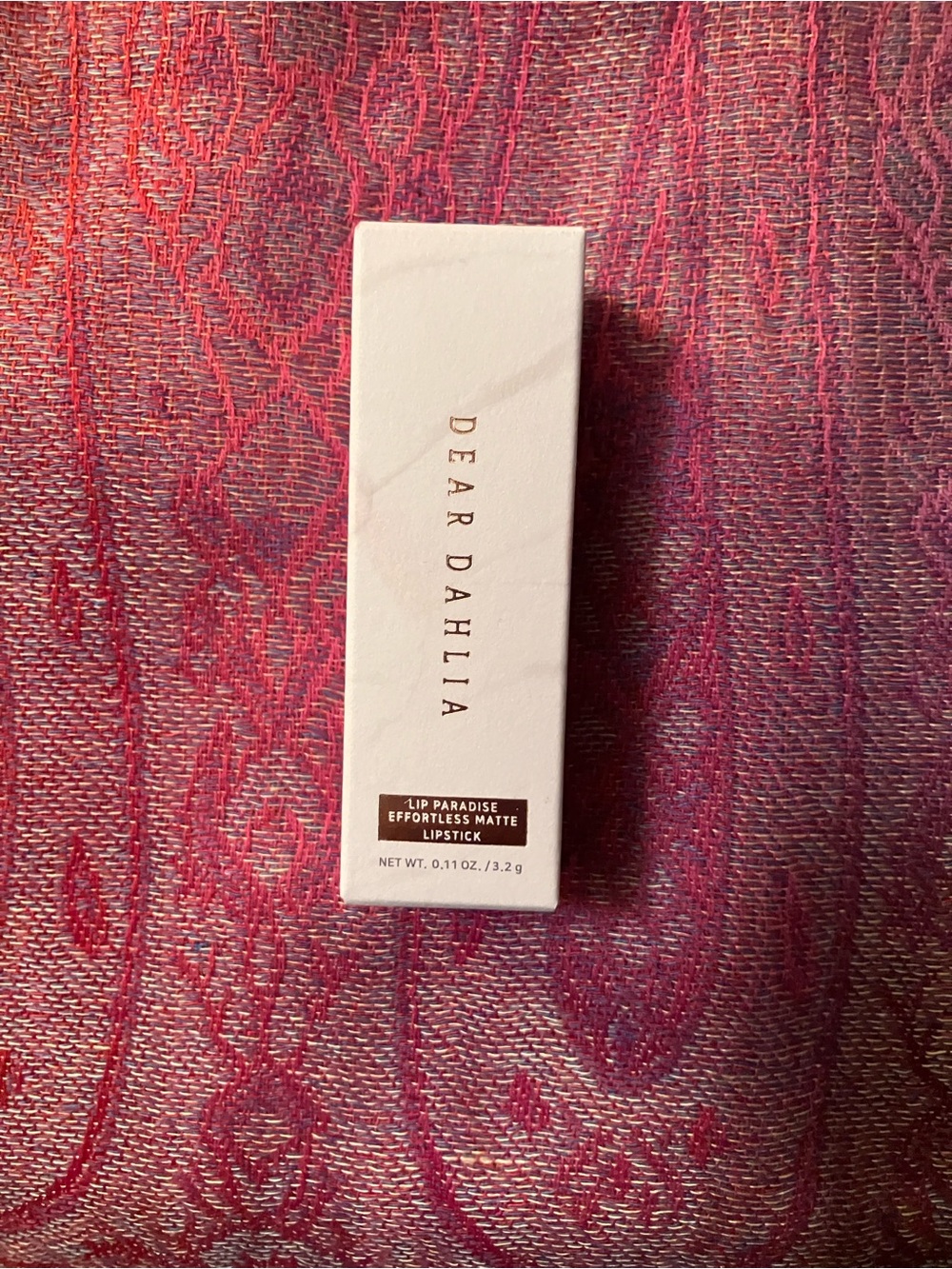 Dear Dahlia Lipstick in Monica - a deep rose pink